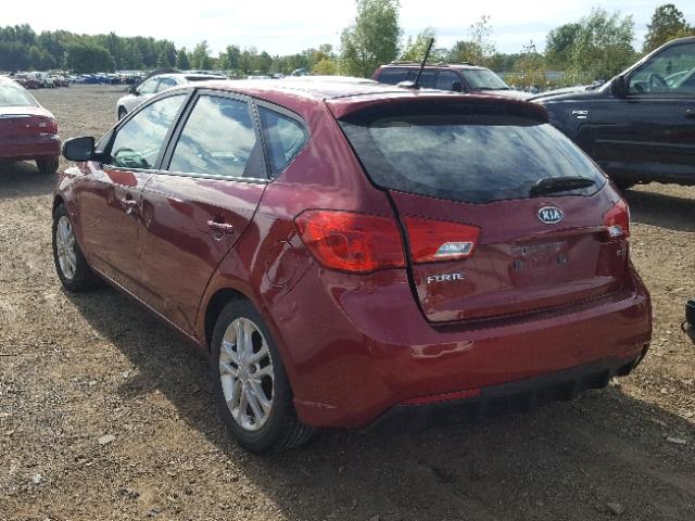 KNAFU5A2XB5325351 - 2011 KIA FORTE EX RED photo 3