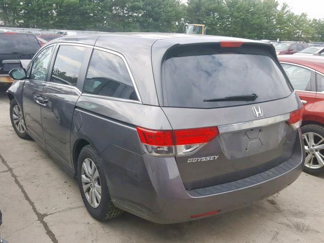 5FNRL5H46FB003689 - 2015 HONDA ODYSSEY EX GRAY photo 3