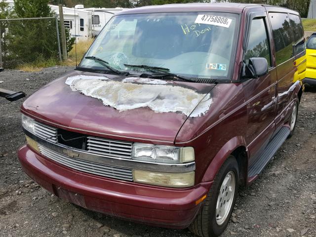 1GNDM19X65B106855 - 2005 CHEVROLET ASTRO MAROON photo 2