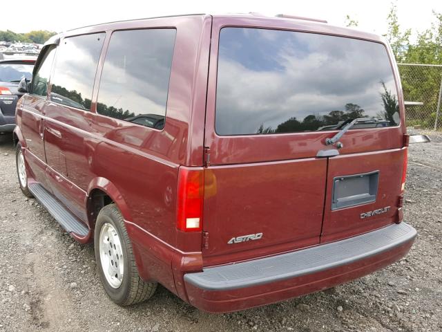 1GNDM19X65B106855 - 2005 CHEVROLET ASTRO MAROON photo 3