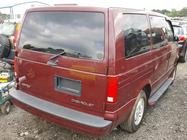 1GNDM19X65B106855 - 2005 CHEVROLET ASTRO MAROON photo 4