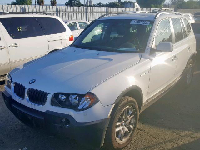 WBXPA73484WC35323 - 2004 BMW X3 2.5I WHITE photo 2