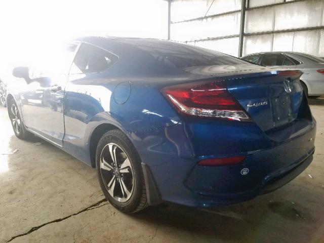 2HGFG3B81EH523073 - 2014 HONDA CIVIC EX BLUE photo 3