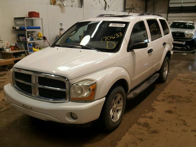 1D4HD48D44F170633 - 2004 DODGE DURANGO SL WHITE photo 2