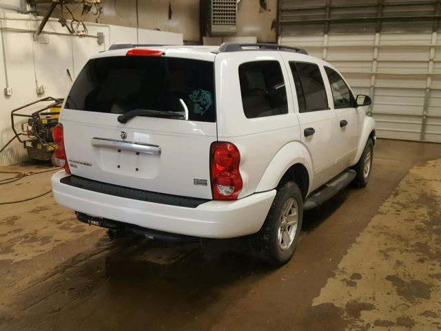 1D4HD48D44F170633 - 2004 DODGE DURANGO SL WHITE photo 4