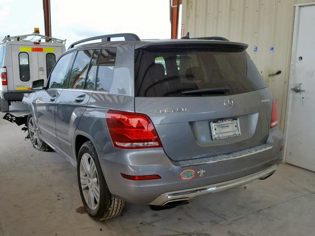 WDCGG0EB6DG086071 - 2013 MERCEDES-BENZ GLK 250 BL GRAY photo 3