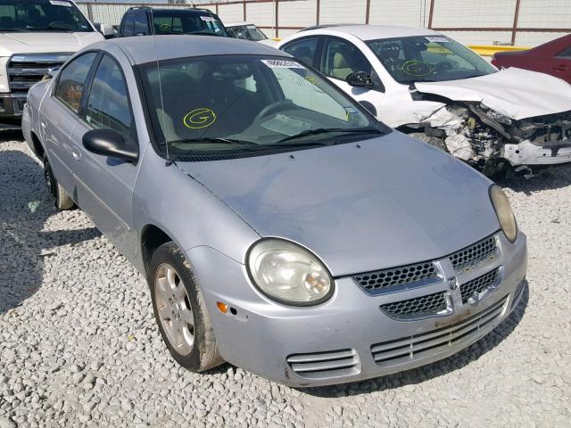 1B3ES56C45D165310 - 2005 DODGE NEON SXT GRAY photo 1