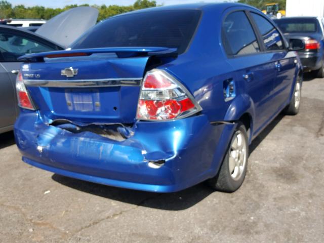 KL1TD56647B143341 - 2007 CHEVROLET AVEO BASE Mavi foto 4