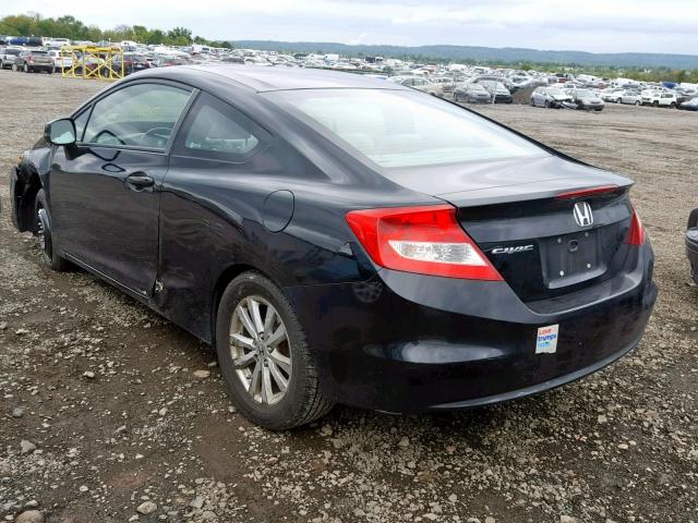 2HGFG3B15CH531998 - 2012 HONDA CIVIC EXL 黑色 照片 3