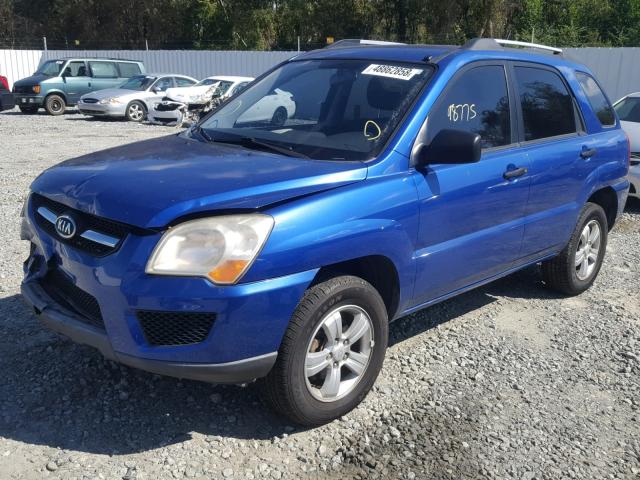 KNDJF724097563615 - 2009 KIA SPORTAGE L BLUE photo 2