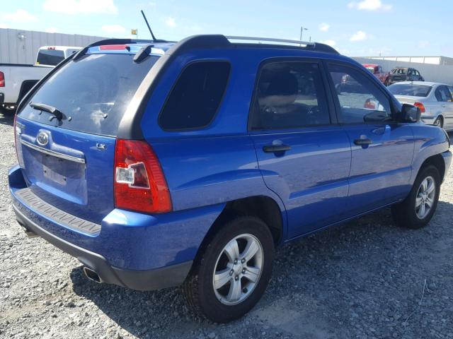 KNDJF724097563615 - 2009 KIA SPORTAGE L BLUE photo 4