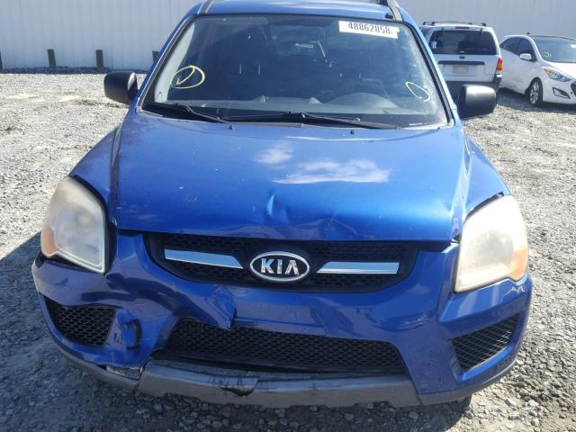 KNDJF724097563615 - 2009 KIA SPORTAGE L BLUE photo 9