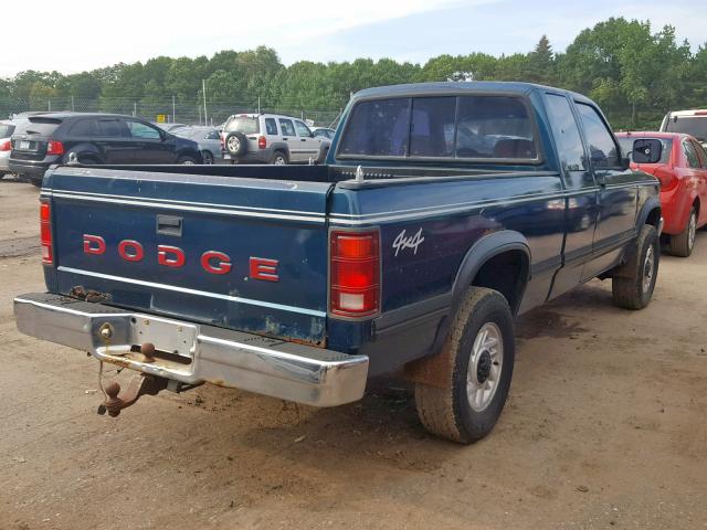 1B7GG23Y6PS155173 - 1993 DODGE DAKOTA GREEN photo 4