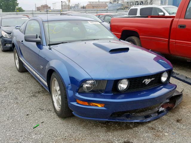 1ZVHT82H175209270 - 2007 FORD MUSTANG GT BLUE photo 1