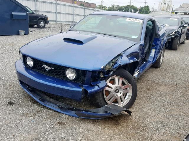 1ZVHT82H175209270 - 2007 FORD MUSTANG GT BLUE photo 2