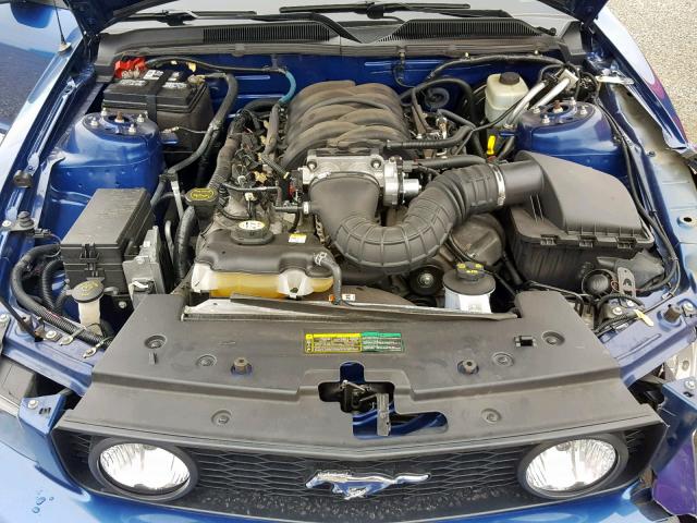 1ZVHT82H175209270 - 2007 FORD MUSTANG GT BLUE photo 7