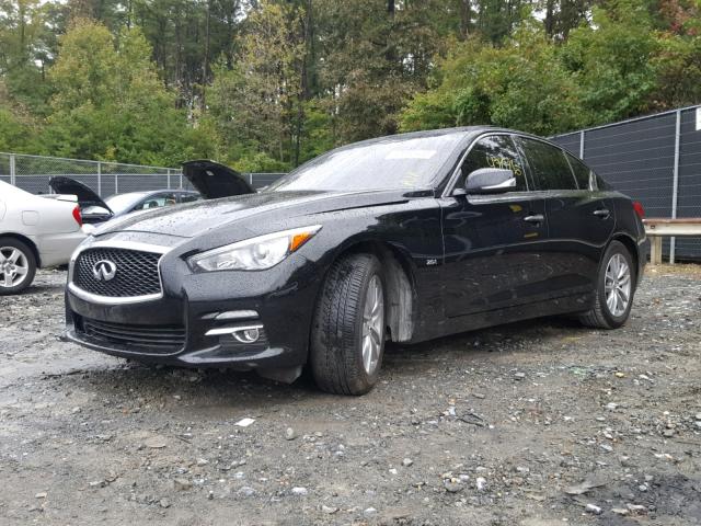 JN1CV7AP1GM203374 - 2016 INFINITI Q50 BASE BLACK photo 2