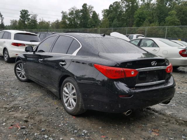 JN1CV7AP1GM203374 - 2016 INFINITI Q50 BASE BLACK photo 3