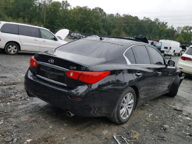 JN1CV7AP1GM203374 - 2016 INFINITI Q50 BASE BLACK photo 4