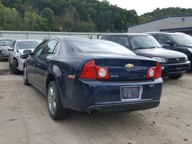 1G1ZH57B39F138977 - 2009 CHEVROLET MALIBU 1LT BLUE photo 3
