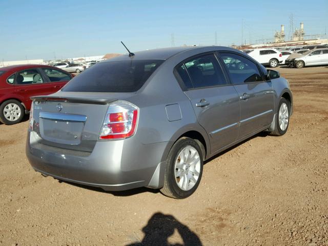 3N1AB6AP3CL697722 - 2012 NISSAN SENTRA 2.0 GRAY photo 4