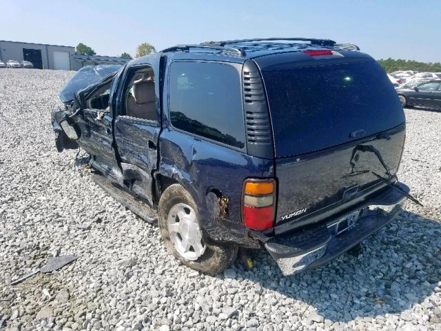 1GKEC13T35J250766 - 2005 GMC YUKON BLUE photo 3