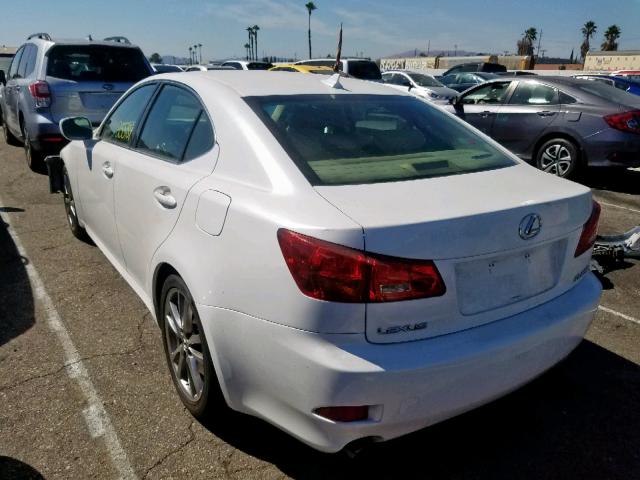 JTHBK262182061167 - 2008 LEXUS IS 250 WHITE photo 3