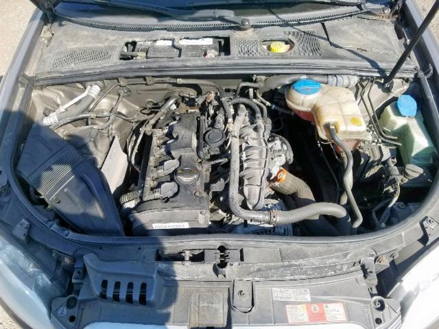 WAUDF48H78K011415 - 2008 AUDI A4 2.0T CA GRAY photo 7