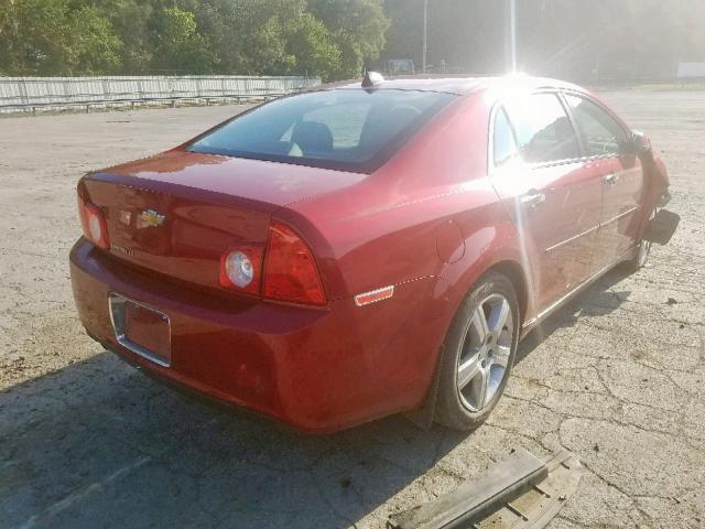 1G1ZC5E09CF352797 - 2012 CHEVROLET MALIBU 1LT 红色 照片 4