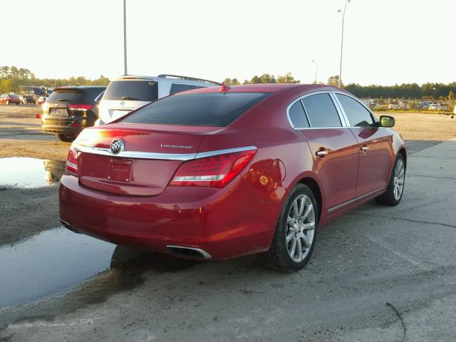 1G4GD5G37EF235477 - 2014 BUICK LACROSSE P RED photo 4