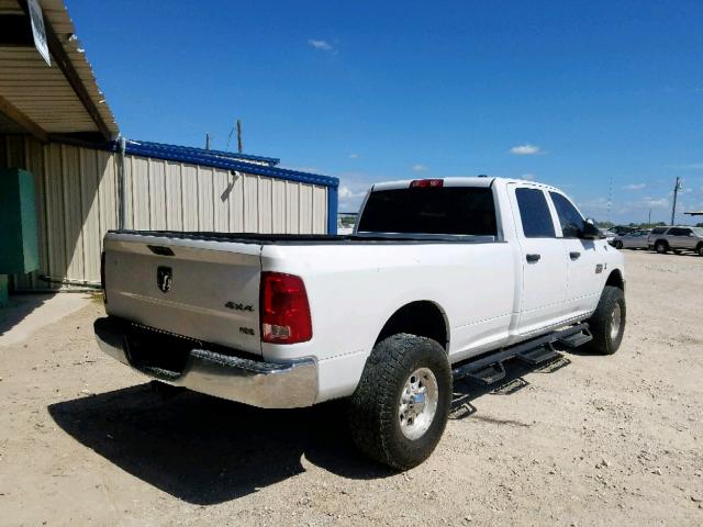 3C6UD5HL0CG128747 - 2012 DODGE RAM 2500 S WHITE photo 4