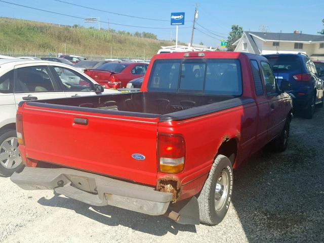 1FTCR14U8TPA25021 - 1996 FORD RANGER SUP RED photo 4