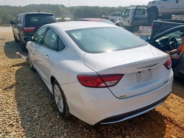 1C3CCCAB4FN611252 - 2015 CHRYSLER 200 LIMITE WHITE photo 3