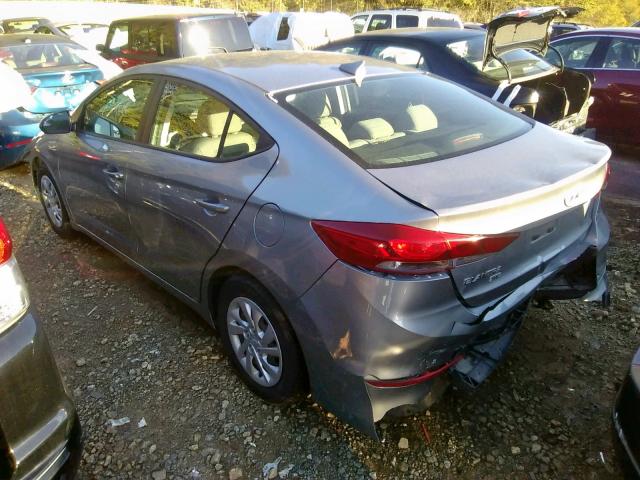 5NPD74LF7HH137987 - 2017 HYUNDAI ELANTRA SE GRAY photo 3