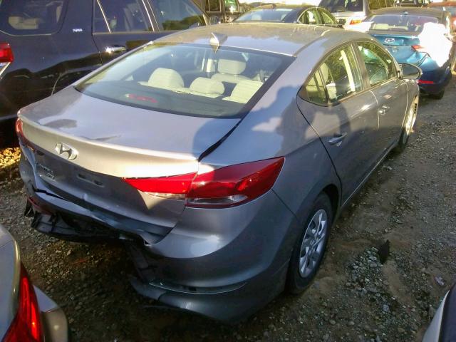 5NPD74LF7HH137987 - 2017 HYUNDAI ELANTRA SE GRAY photo 4