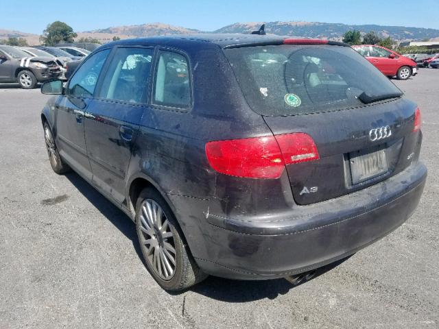 WAUNF78P37A214657 - 2007 AUDI A3 2.0 PRE GRAY photo 3