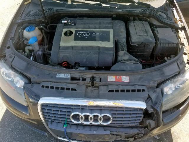 WAUNF78P37A214657 - 2007 AUDI A3 2.0 PRE GRAY photo 7