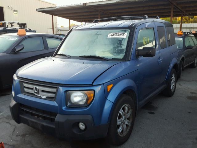 5J6YH28768L007113 - 2008 HONDA ELEMENT EX BLUE photo 2