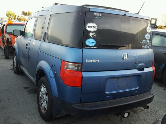 5J6YH28768L007113 - 2008 HONDA ELEMENT EX BLUE photo 3