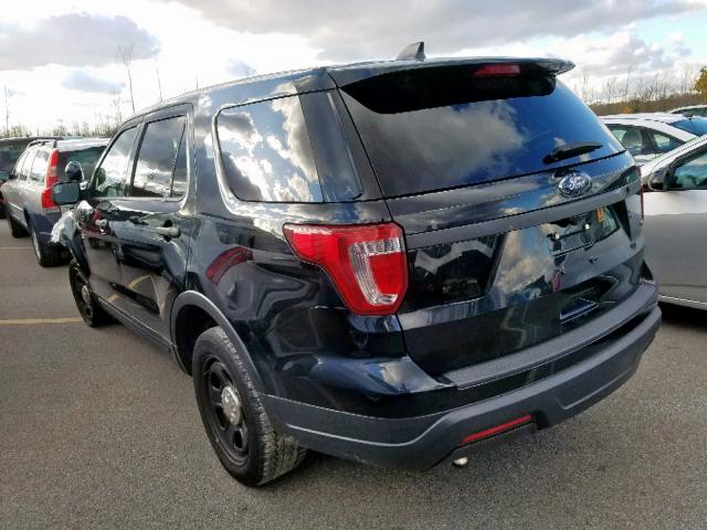 1FM5K8AR2JGC19655 - 2018 FORD EXPLORER P BLACK photo 3