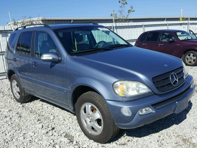 4JGAB57E54A495157 - 2004 MERCEDES-BENZ ML 350 BLUE photo 1