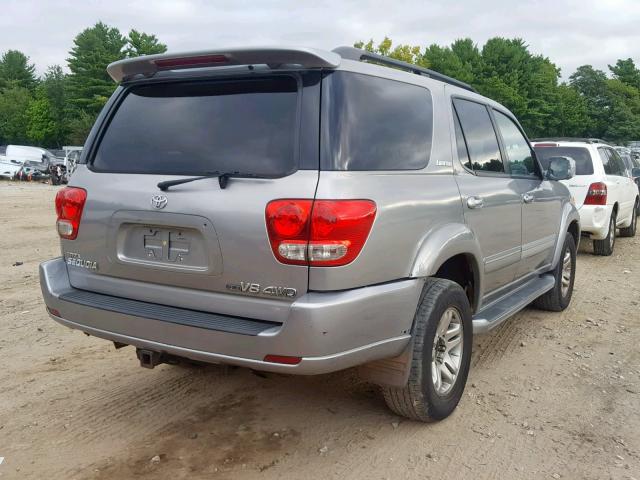 5TDBT48A96S271990 - 2006 TOYOTA SEQUOIA LI SILVER photo 4