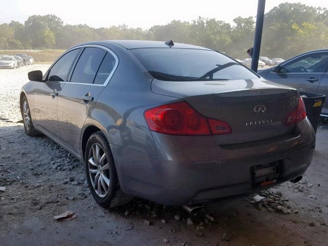 JNKCV61E19M309590 - 2009 INFINITI G37 BASE GRAY photo 3