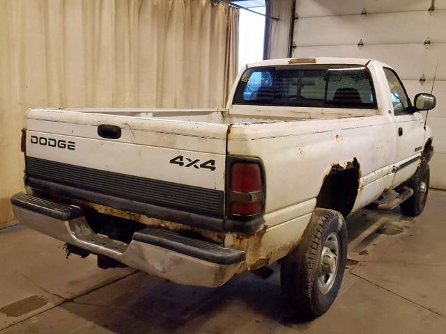 3B7KF26Z7WM204745 - 1998 DODGE RAM 2500 WHITE photo 4