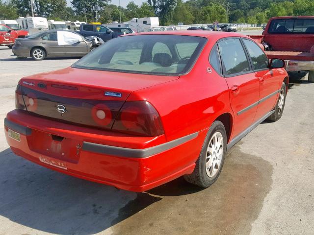 2G1WF52E3Y9361554 - 2000 CHEVROLET IMPALA RED photo 4