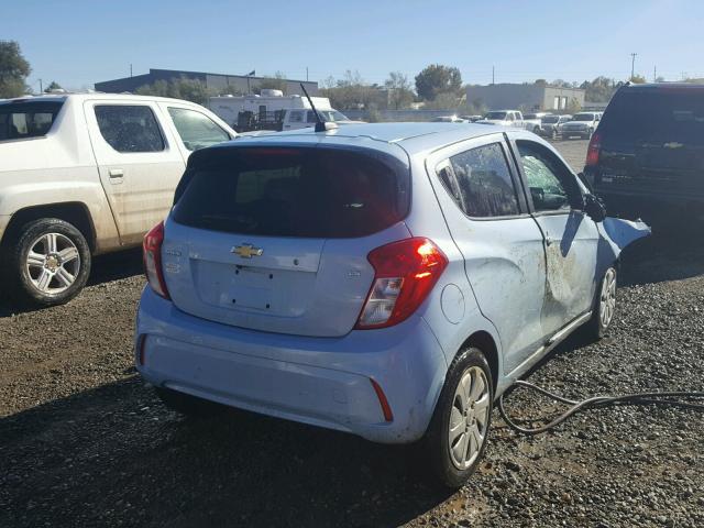 KL8CB6SAXGC608156 - 2016 CHEVROLET SPARK LS BLUE photo 4