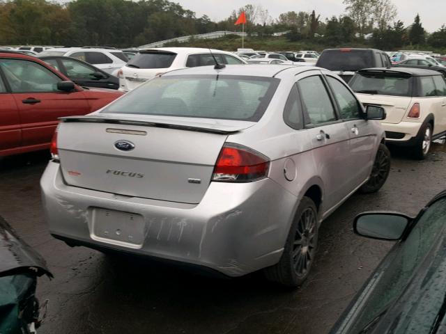 1FAHP3GN8AW197084 - 2010 FORD FOCUS SES SILVER photo 4