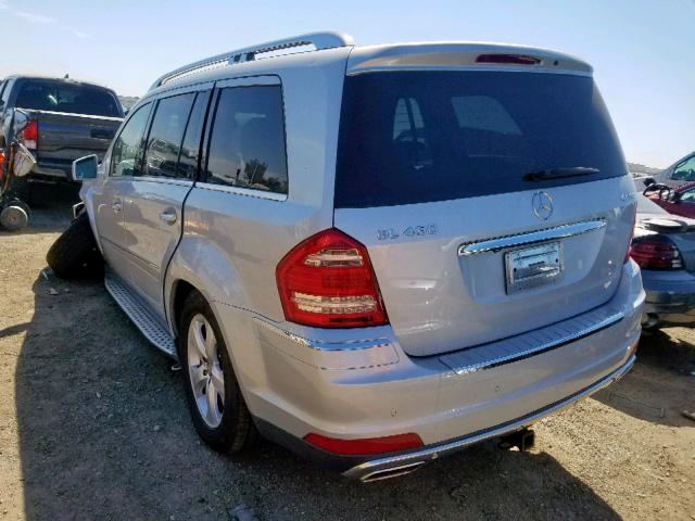 4JGBF7BE1BA699589 - 2011 MERCEDES-BENZ GL 450 4MA SILVER photo 3