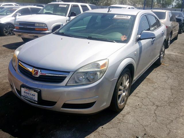 1G8ZV57B99F181858 - 2009 SATURN AURA XR SILVER photo 2