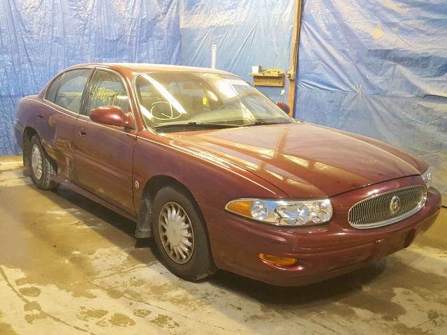 1G4HP54K214140869 - 2001 BUICK LESABRE CU BURGUNDY photo 1